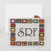 Land Quilt Squares Invitation / Blank Kaart (Voorkant / Achterkant)