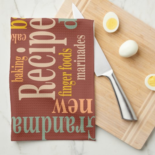 Land Recept Gezegden Verbrand Aantal Theedoek (Quarter Fold)