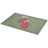 Land Red Mittens Glass Cutting Board Snijplank (Hoek)