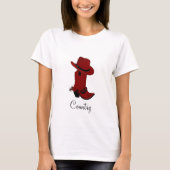 Land Red Pet & Boots T-Shirt (Voorkant)