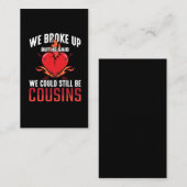 Land Relatie scheiden echtpaar opsplitsen Visitekaartje (Voorkant / Achterkant)