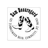 Land retour adres stempel lijn dansen laarzen (Afrduk)