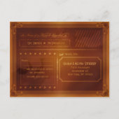 Land  Rich Brown RSVP Briefkaart (Achterkant)