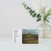 Land - Ringoes, NJ - Voorbereiden op gewassen Visitekaartje (Staand voorkant)