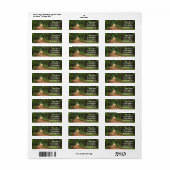 Land Road Background Return Address Sticker (Full Sheet)