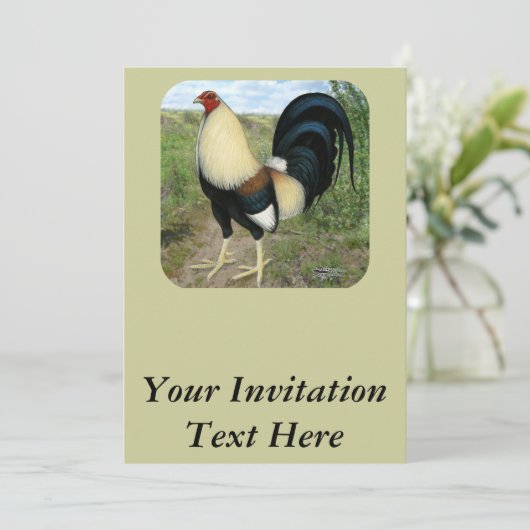 Land Road Gamecocock Kaart (Staand voorkant)