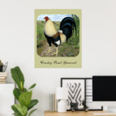 Land Road Gamecocock Poster (Thuiskantoor)