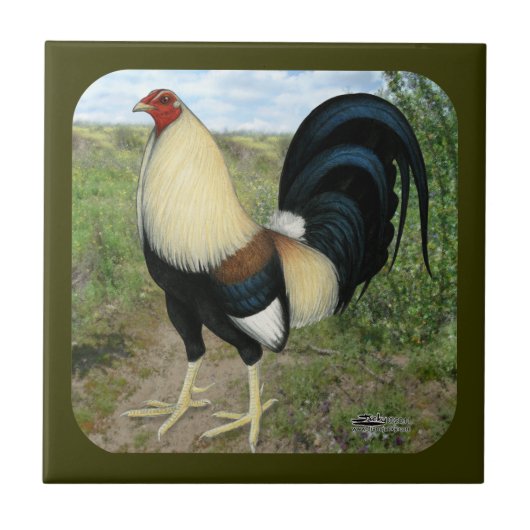 Land Road Gamecocock Tegeltje (Voorkant)