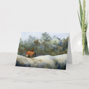 Land Road Wenskaart Little Woodland Shed Kaart