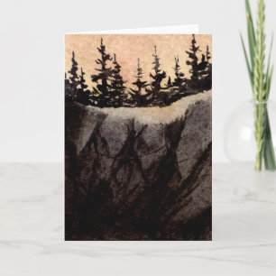 Land Road Wenskaart: Rock Cliff #9 Kaart