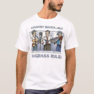 Land Rocks, maar BLUEGRASS-T-shirt T-shirt