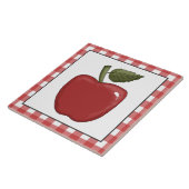 Land Rode appel keuken tegel Tegeltje (Zijkant)