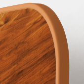 Land roesthout, getextureerd pickleball paddle (Links Detail)