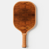 Land roesthout, getextureerd pickleball paddle (Achterkant)