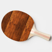 Land roesthout, getextureerd tafeltennisbatje (Zijkant)