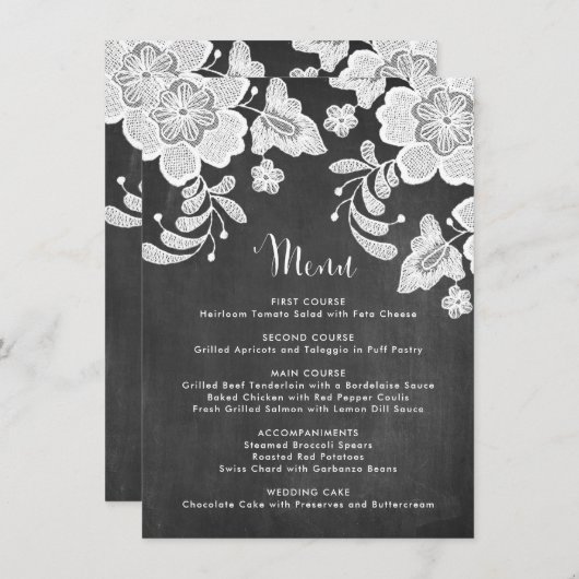 Land Roestkalk op karton I Menu (Voorkant / Achterkant)