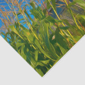 Land Roestland Oud Barn Blauw Groen Boerderij Tissuepapier (Detail)