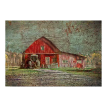  land Roestland oude rode textuur Barn