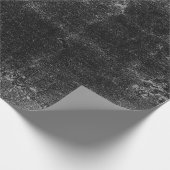 Land Roestzwart en witte textuur Cadeaupapier (Hoek)