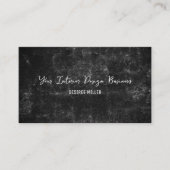 Land Roestzwart en witte  textuur Visitekaartje (Voorkant)