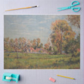 Land rond Lagny, Frankrijk (landschap) Tissuepapier (Craft)