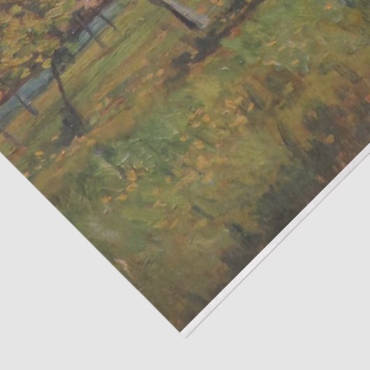 Land rond Lagny, Frankrijk (landschap) Tissuepapier (Detail)