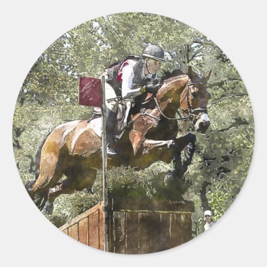 Land Ronde Sticker (Voorkant)