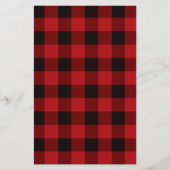 Land rood en zwarte vlecht briefpapier (Voorkant)