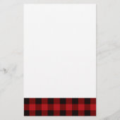 Land rood en zwarte vlecht briefpapier (Voorkant)