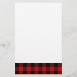 Land rood en zwarte vlecht briefpapier