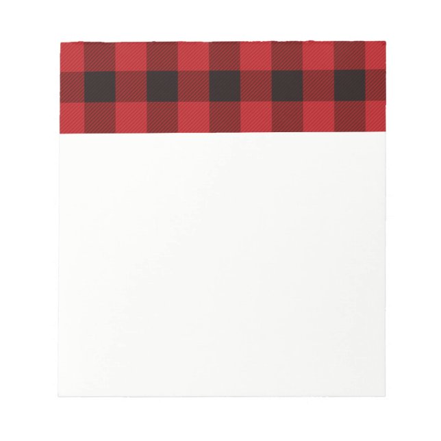 Land rood en zwarte vlecht notitieblok (Voorkant)