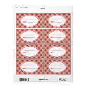 Land Rood Keuken Bakken Gift Label Labels (Full Sheet)