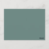 Land Roos Faux Gold Foil Bespaar de datum Briefkaart (Achterkant)