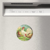Land Rooster en kippen Magneet (Insitu (Vaatwasser))