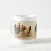 land Rooster en mok kippen (Voorkant links)