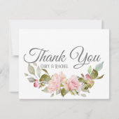 Land  Roses Bouquet Dank je Bedankkaart (Voorkant)