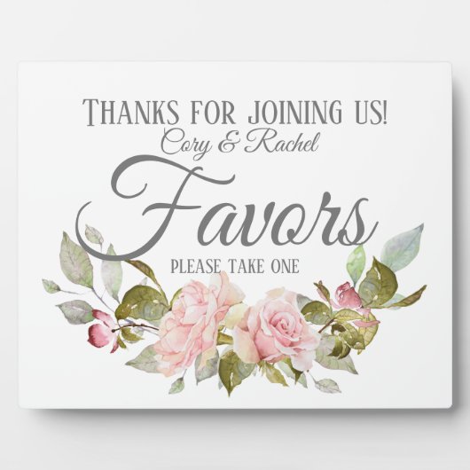 Land  Roses Bouquet Favors Fotoplaat (Voorkant)