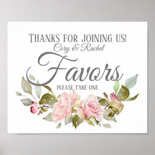 Land  Roses Bouquet Favors Poster