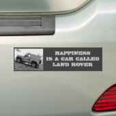 Land rover bumpersticker (Op auto)
