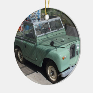 Land Rover Series II SWB Keramisch Ornament