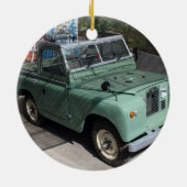 Land Rover Series II SWB Keramisch Ornament (Achterkant)
