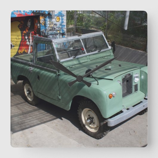 Land Rover Series II SWB Vierkante Klok (Voorkant)