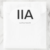 Land Rover Series IIA ovaal Ovale Sticker (Tas)