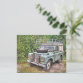Land Rover Series III 109 Briefkaart (Staand voorkant)