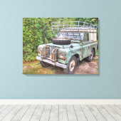 Land Rover Series III 109 Canvas Afdruk (Insitu (Houten vloer))