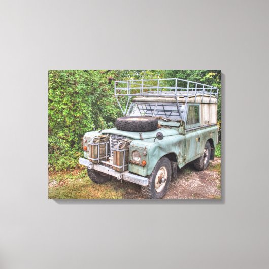 Land Rover Series III 109 Canvas Afdruk (Voorkant)
