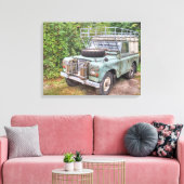 Land Rover Series III 109 Canvas Afdruk (Insitu (Woonkamer))