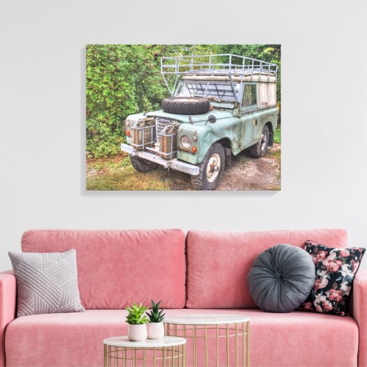 Land Rover Series III 109 Canvas Afdruk (Insitu (Woonkamer))