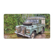 Land Rover Series III 109 Etiket (Voorkant)
