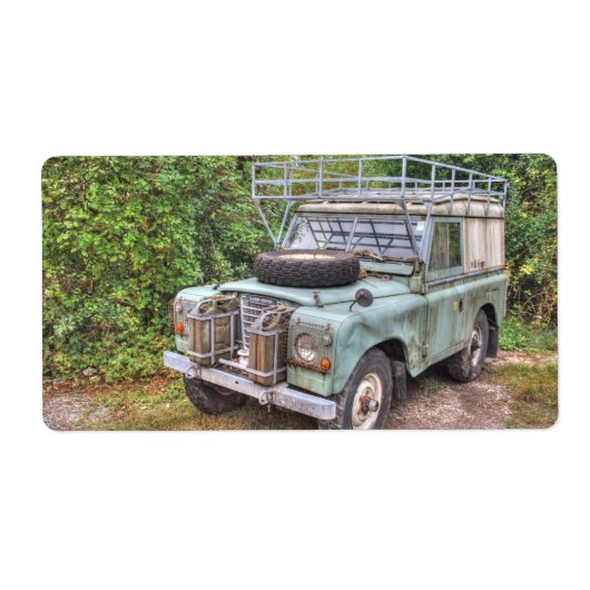 Land Rover Series III 109 Etiket (Voorkant)